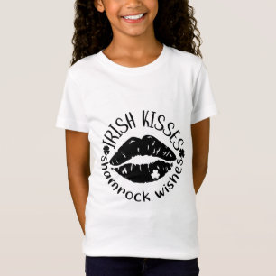 T-Shirt Baisers irlandais et souhaits Shamrocks