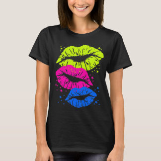 T-shirt Baisers Rétro Années 80 Vintage Lèvres & Étoiles