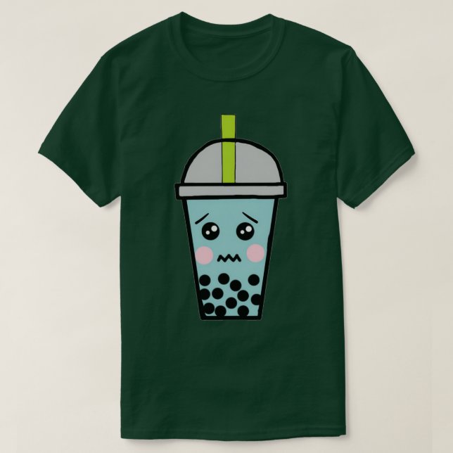 T-shirt Baisse Et Anxieuse Cute Tapioca Milk Bubble Swe (Design devant)