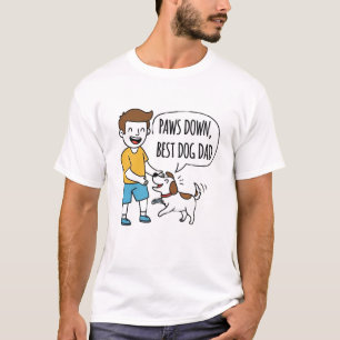 T-shirt Baisse, Fête des pères du meilleur chien papa