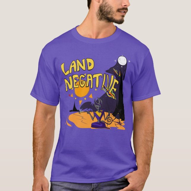 T-shirt Baisse négative des terres (Devant)