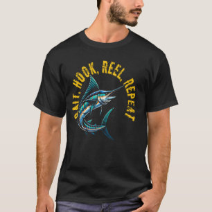 T-shirt Bait Hook Reel Répéter Big Fish Jumping Pêche Des