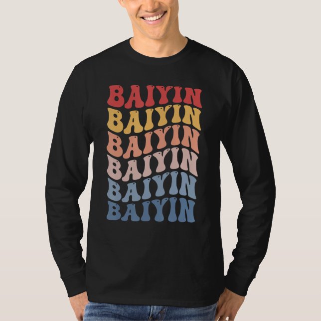 T-shirt Baiyin City Groovy Retro (Devant)