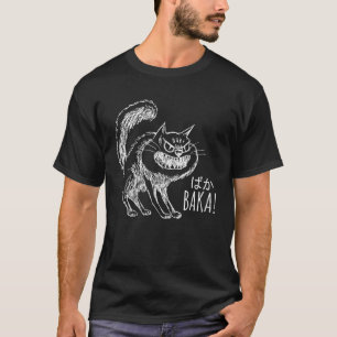 T-shirt Baka Chat Angry Expressif Propriétaire de Chat Jap