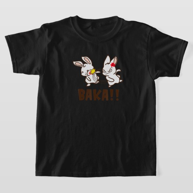 T-shirt Baka Joli mot japonais Otaku Anime Manga Lover Fu (Poser)