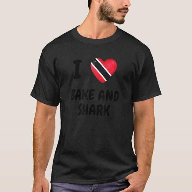 T-shirt Bake And Shark Trinidad And Tobago Sayings Trini P (Devant)