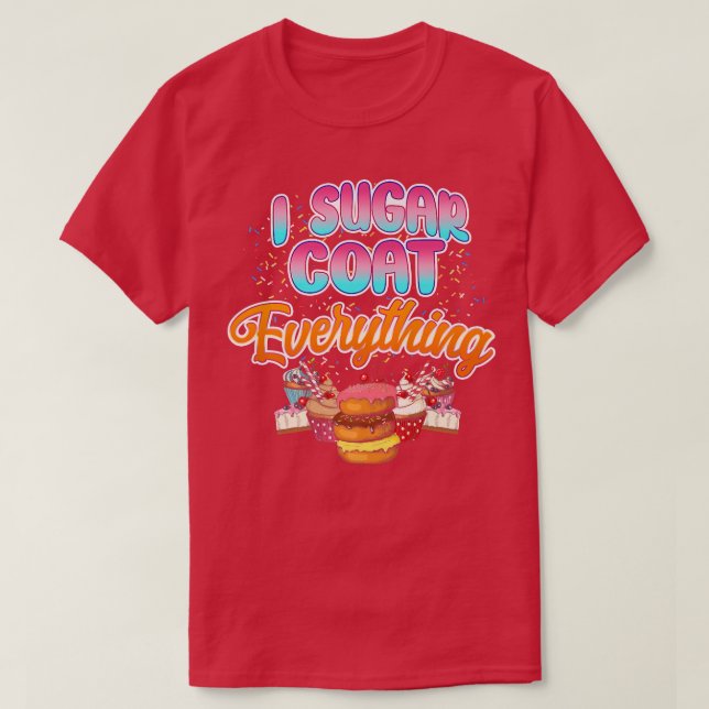 T-shirt Bake Baking Cupcake Donut Cake Pie biscuit (Design devant)