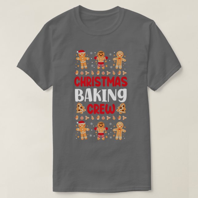 T-shirt Bake Baking Gingerbread Man Christmas Cookie  (Design devant)