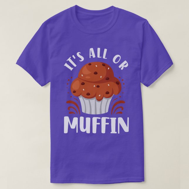 T-shirt Bake Baking Muffin Pun  (Design devant)