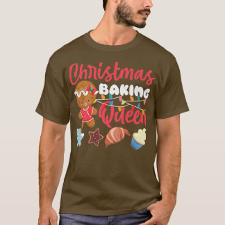 T-shirt Bake Baking Noël Gingpain homme Reine Christ