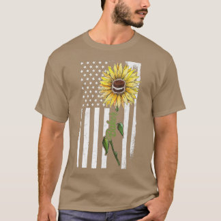 T-shirt Bake Baking Patriotic American Usa Flag Flower Bak