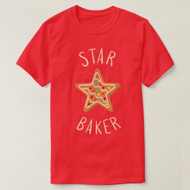 T-shirt Bake Baking Star Cookie (Design devant)
