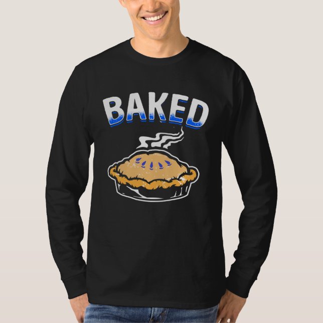 T-shirt Baked with Blueberry Pie Men Women Kids (Devant)