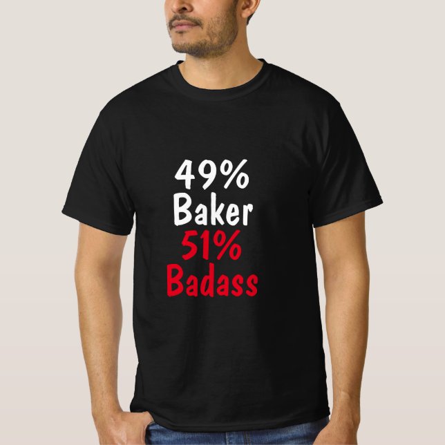 T-shirt Baker Badass (Devant)