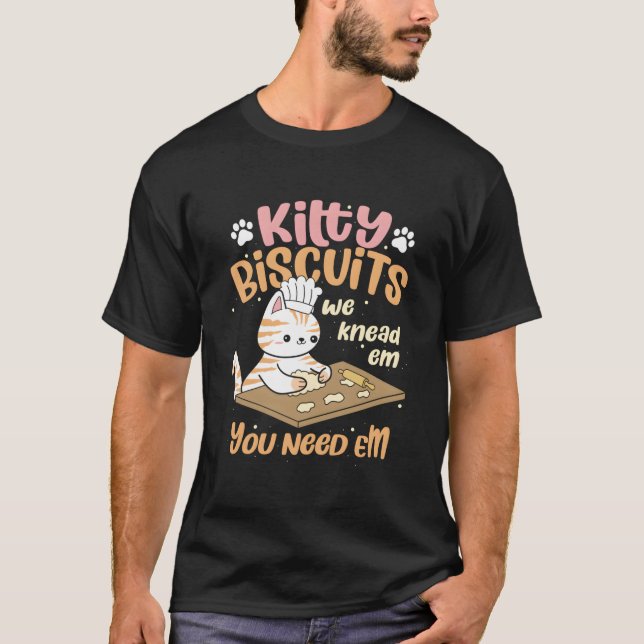 T-shirt Baker Chat Chaton Knead Crust Cat Kitty Cat Maman  (Devant)