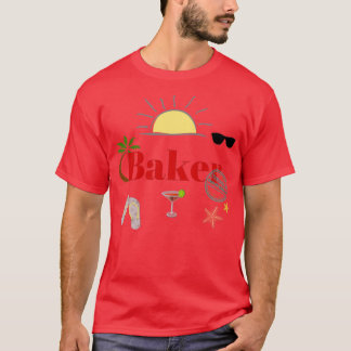 T-shirt Baker en vacances