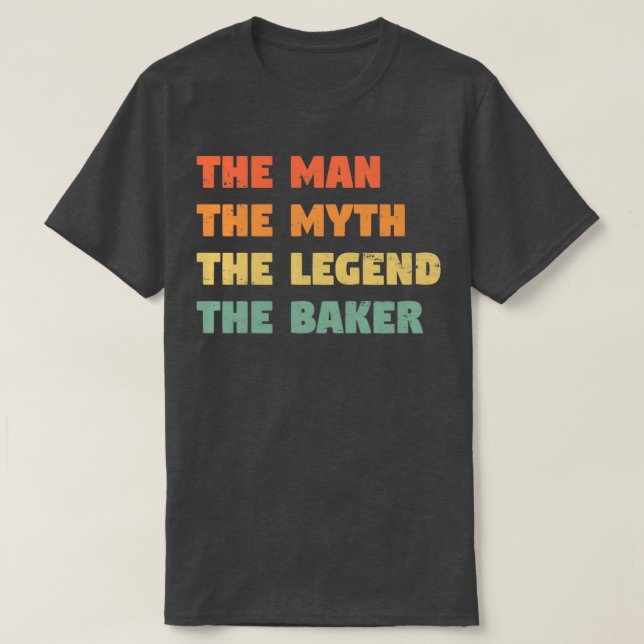 T-shirt Baker Funny Cadeau pour lui BakerTShirt (Design devant)