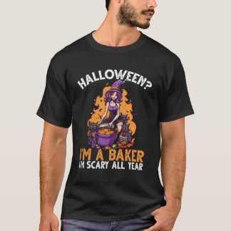 T-shirt Baker Halloween Costume Bake Bake Trick ou