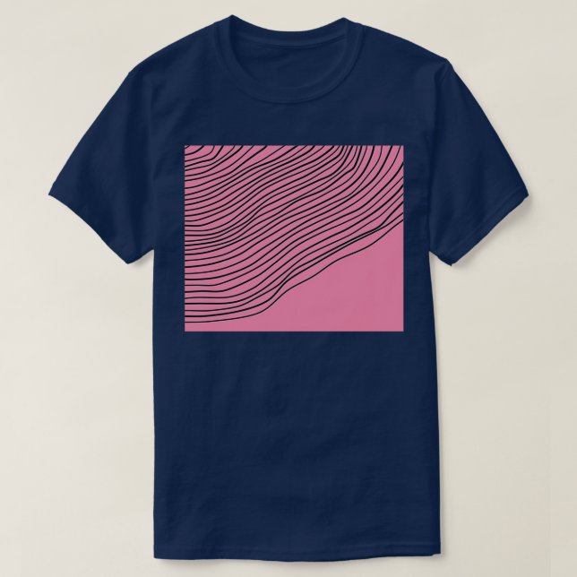 T-shirt Baker Miller Pink Abstrait Stripes Edition (Design devant)