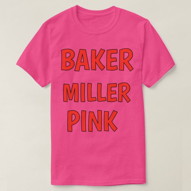 T-shirt baker miller rose classique 2022 (Design devant)