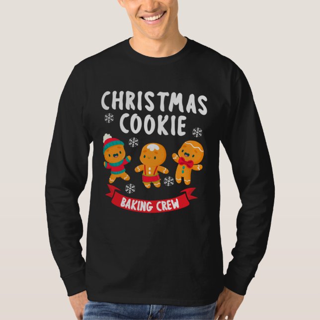 T-shirt Bakers Christmas Cookie Crew Family Baking Team Gi (Devant)