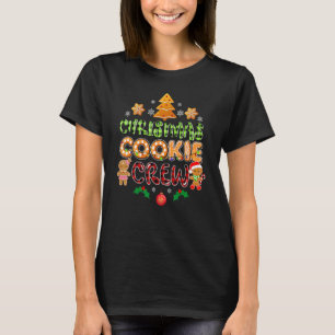 T-shirt Bakers Red Plaid Noël Cookie Crew Famille Baki