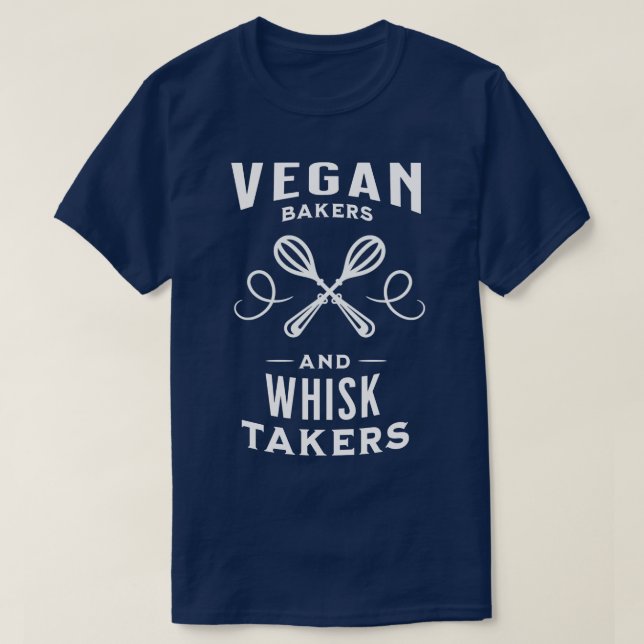 T-shirt Bakers végétan et whiskys taker drôle de cuisson v (Design devant)
