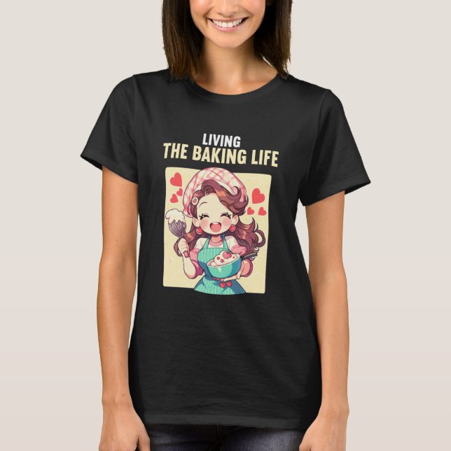 T-shirt Bakery Baker Funny Baking (Devant)