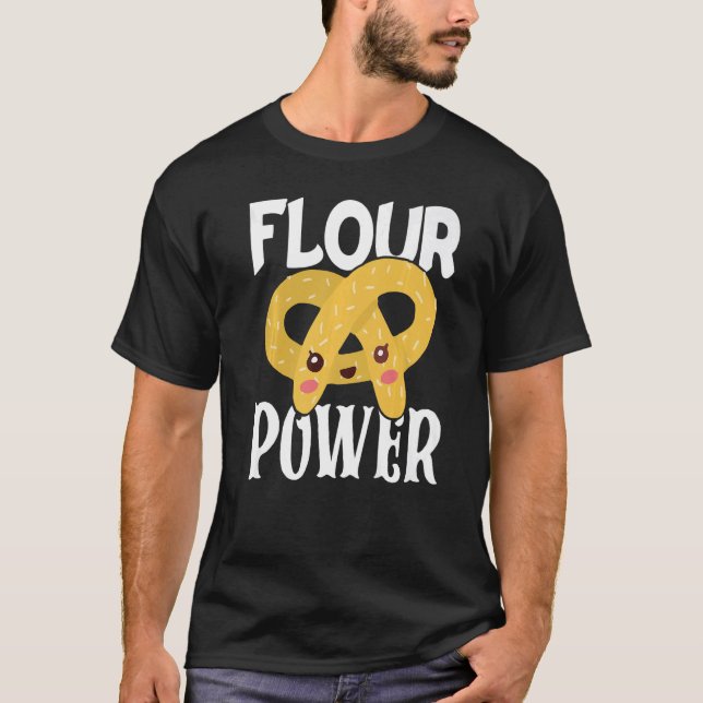 T-shirt Bakery Donut Baking Flour Power Confectioner Cake  (Devant)