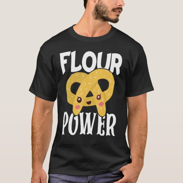 T-shirt Bakery Donut Baking Flour Power Confectioner Cake  (Devant)