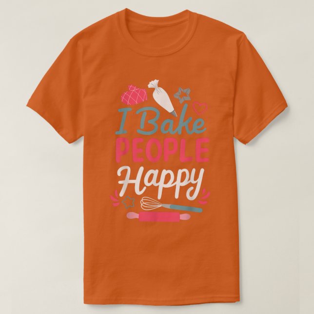 T-shirt Baking Baker Bakery Confectioner Cake  (Design devant)