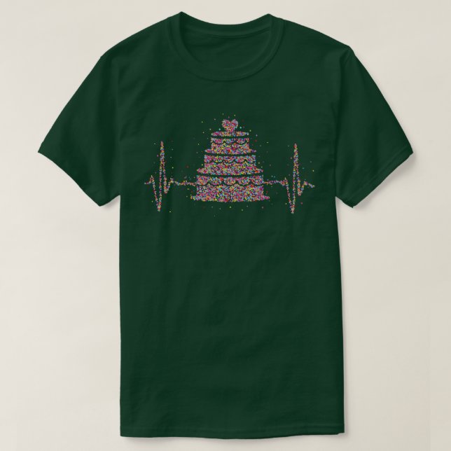 T-shirt Baking Baker Heartbeat Idée cadeau (Design devant)