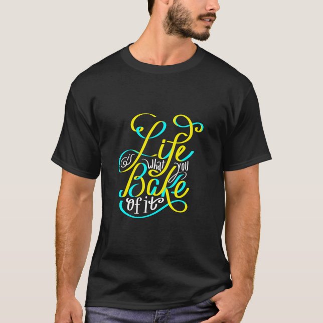 T-shirt Baking Cupcake Baker Chef Cuisine Maman Lady (Devant)