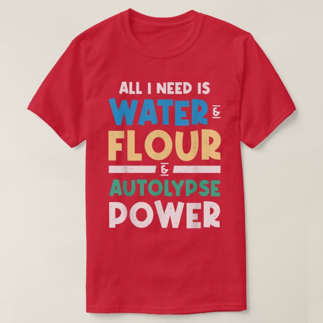 T-shirt Baking de pain amusant (Design devant)