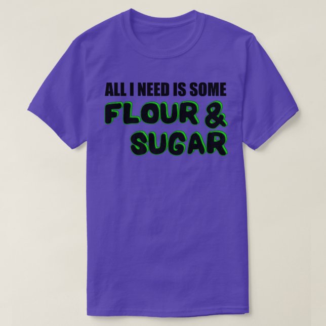 T-shirt Baking Flour Sugar Baker  (Design devant)
