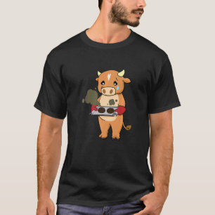 T-shirt Baking Gate Gwrong Cow Chef Cuisinier Cuisinier Cu