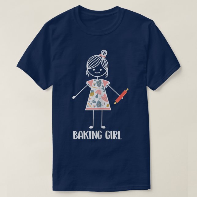 T-shirt Baking Girl - Bakery Baker  (Design devant)