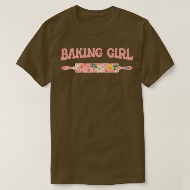 T-shirt Baking Girl Baking Muffins Cookie Cupcakes Boulang (Design devant)