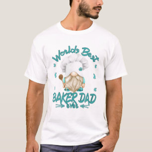T-shirt Baking Gnome Grand-pa Pour Mondes Meilleur Baker D