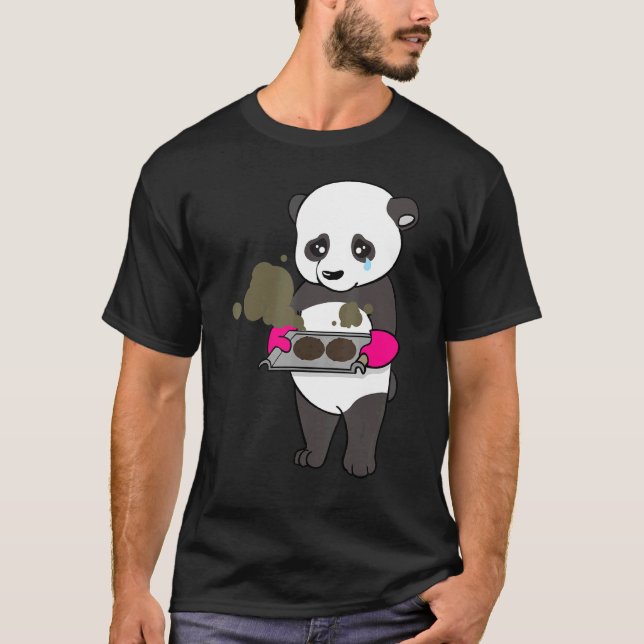 T-shirt Baking Gone Wrong Panda Bear Chef Cuisinier Baker (Devant)