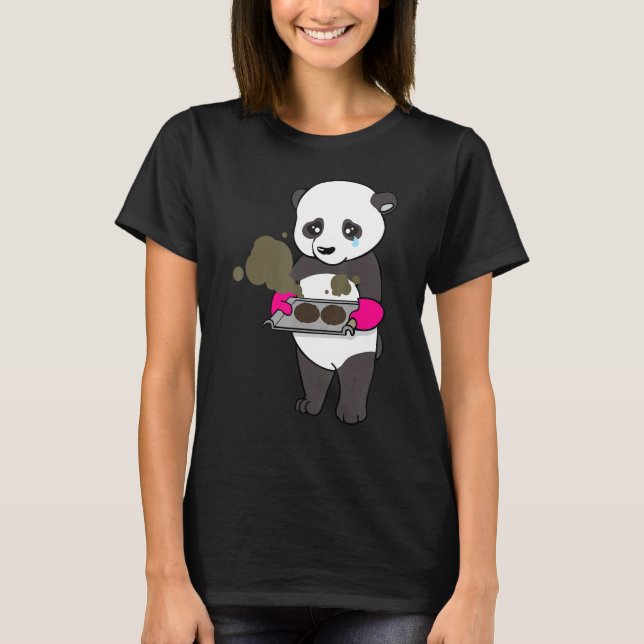 T-shirt Baking Gone Wrong Panda Bear Chef Cuisinier Baker (Devant)