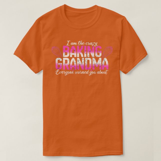 T-shirt Baking Lover Amusante Grand-mère Baker Grandma (Design devant)