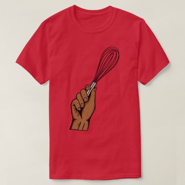 T-shirt Baking Muffins Cookie Cupcakes Whisk Whisk Bak (Design devant)