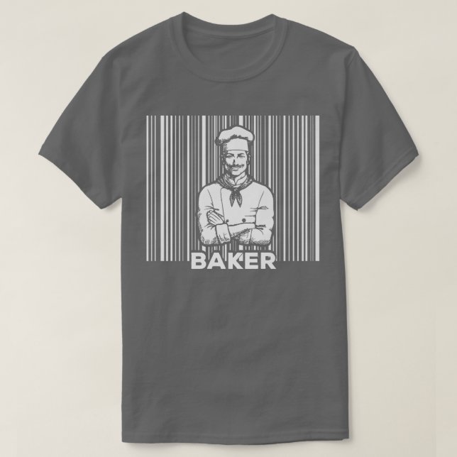 T-shirt Baking Muffins Cookies Pâtisseries Barcode Bake (Design devant)
