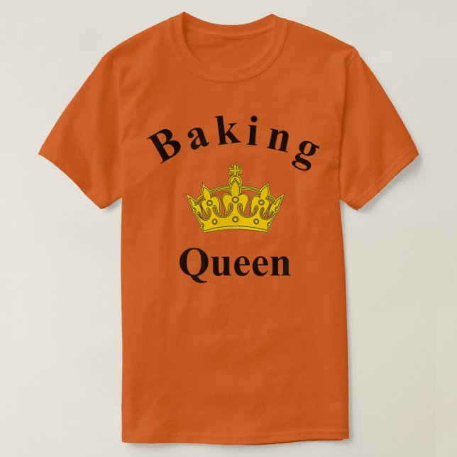 T-shirt Baking Queen J'adore le tee à pâtisserie (Design devant)
