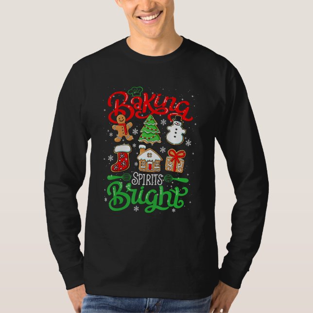 T-shirt Baking Spirit Bright Donut Christmas Tree Xmas Coo (Devant)