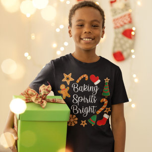 T-shirt Baking Spirits Bright Gingerbread Noël Cookie