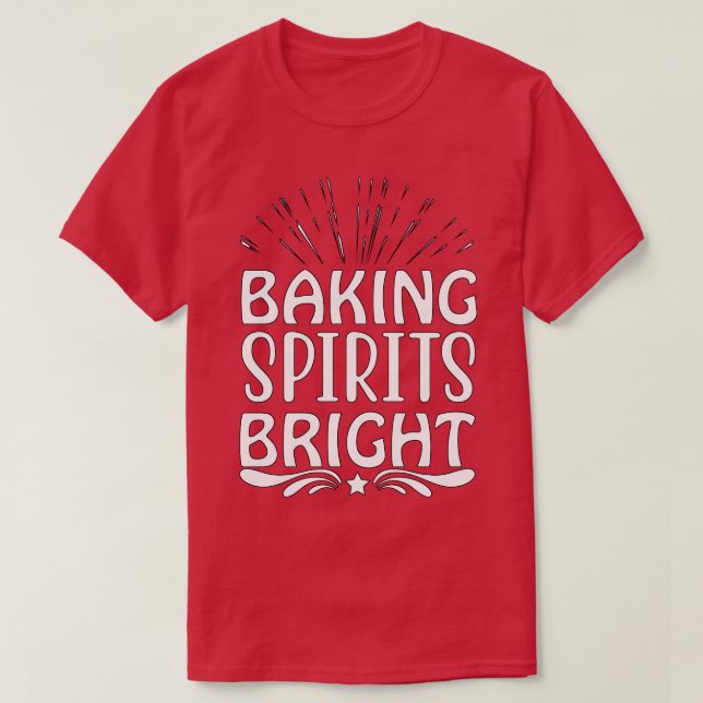 T-shirt Baking Spiritueux (Design devant)