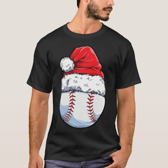 T-shirt Bal de baseball de Noël Noël Noël Noël Noël Noël N (Devant)