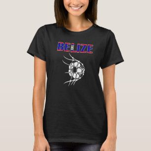 T-shirt Bal De Football Bélize En Net Soutien Belizean Foo